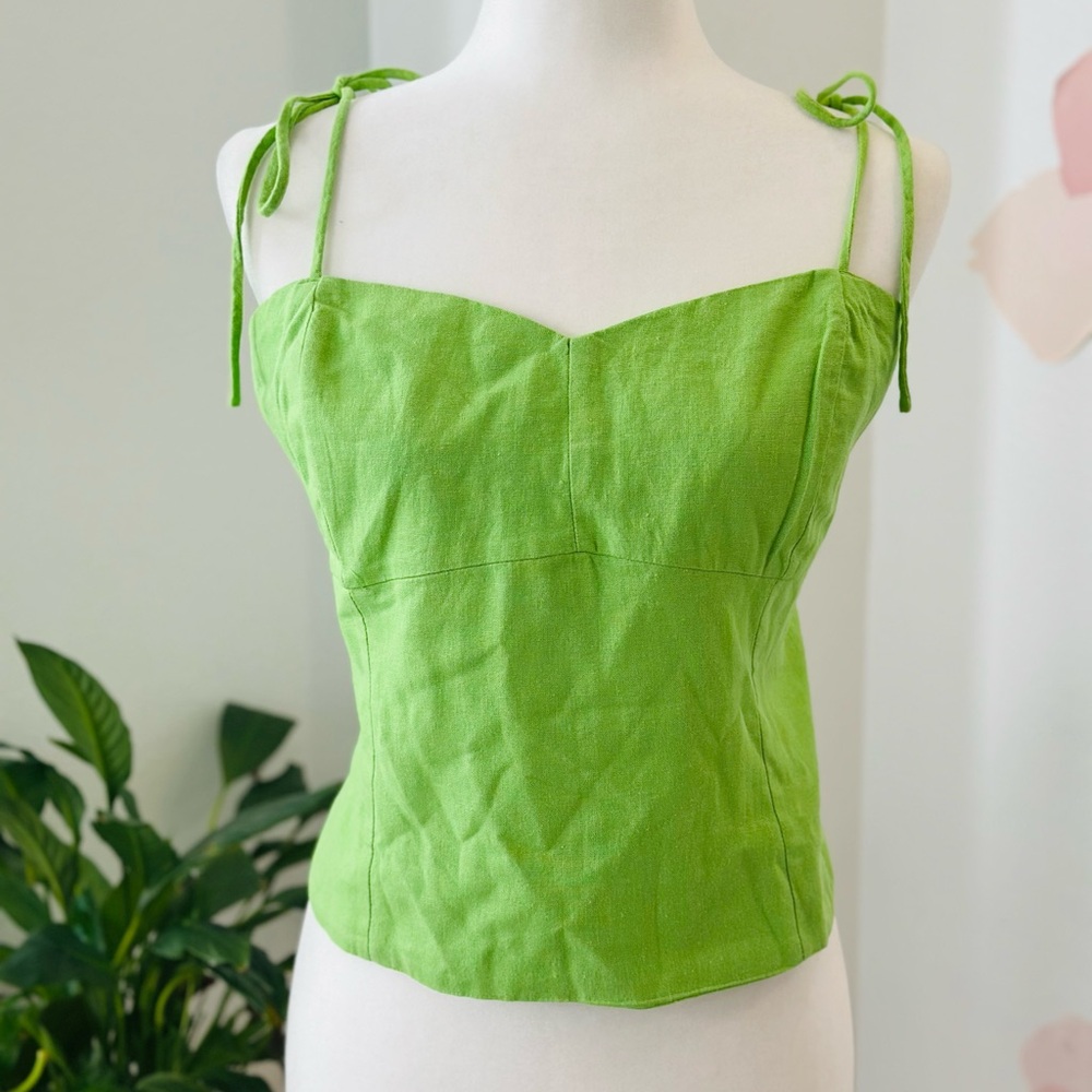 Old Navy Green Bustier Camisole Top